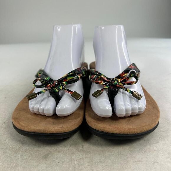 Vionic Bella II Womens Thong Sandals US 9 Tropical Flip Flop Comfort Flats Shoes - Picture 2 of 10